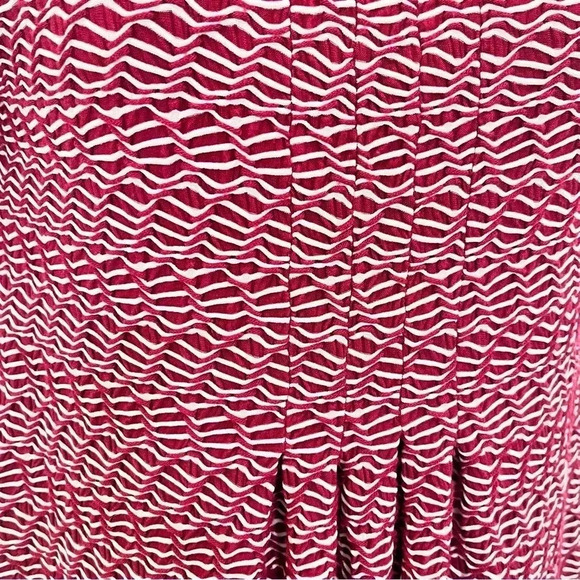 Anthropologie Maeve red and white striped dress perfect for Christmas Party - Picture 3 of 14